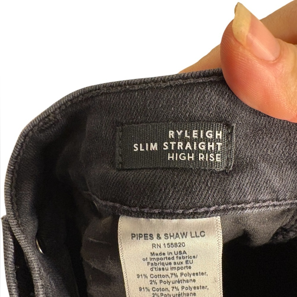 Veronica Beard Ryleigh Slim straight High Rise jeans size 24 - Picture 4 of 4